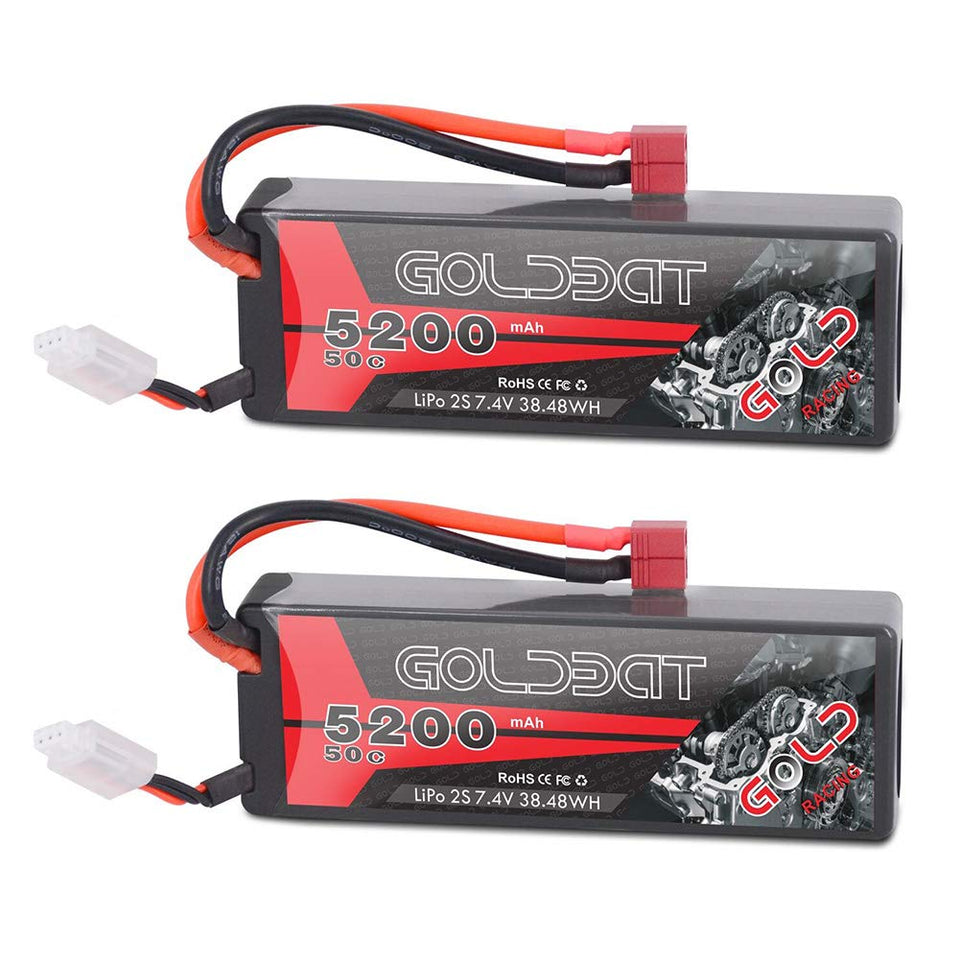GOLDBAT hard-case LiPo battery pack protects RC car power during play