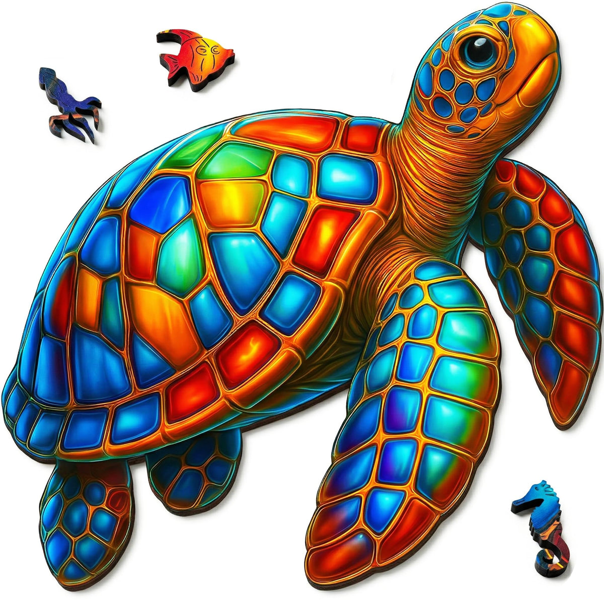 Goldbird Creations Jewel Turtle puzzle in premium box, ready for gifting.