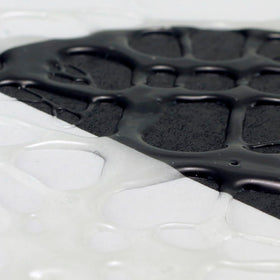 GOLDEN Clear Tar Gel glaze extension on painted surfaces for depth and translucency.