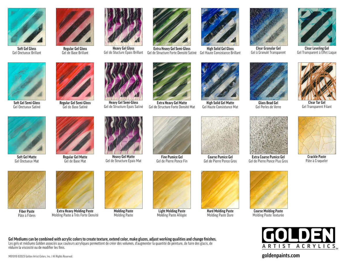 GOLDEN Clear Tar Gel remains flexible and UV resistant when dry.
