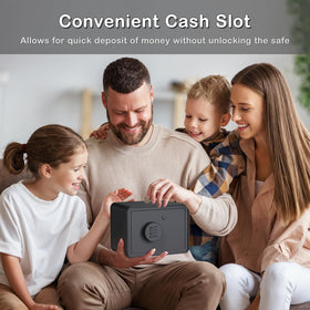 GoldenKey Kids Mini Safe top view showing compact footprint for desks in dorms