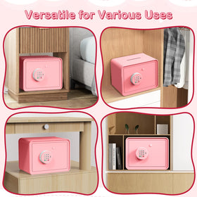 GOLDENKEY pink macaron coin slot doubles as a mini piggy bank