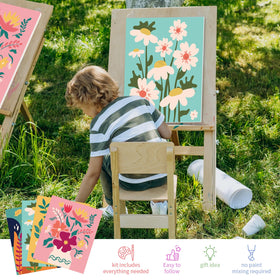 Goldentime easy-to-follow cards guide kids and adults to color