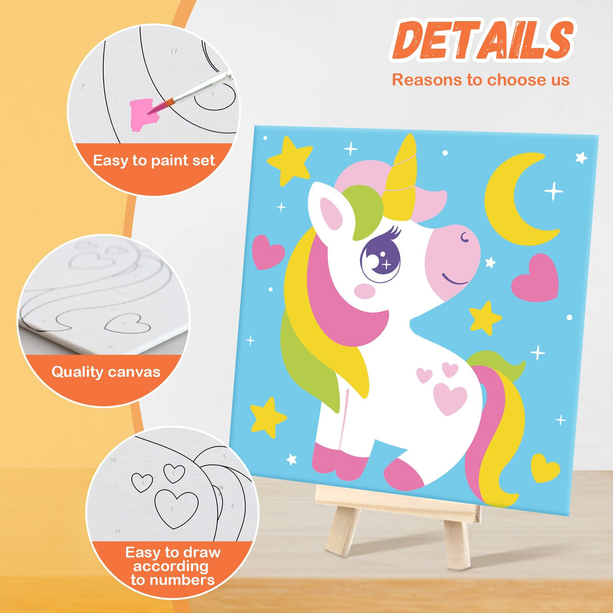 Goldentime paint-by-numbers dragon 8x8 fuels imagination with structured painting.