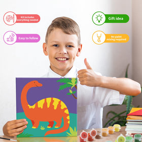 Goldentime paint-by-numbers owl 8x8 supports patience and early numeracy skills.