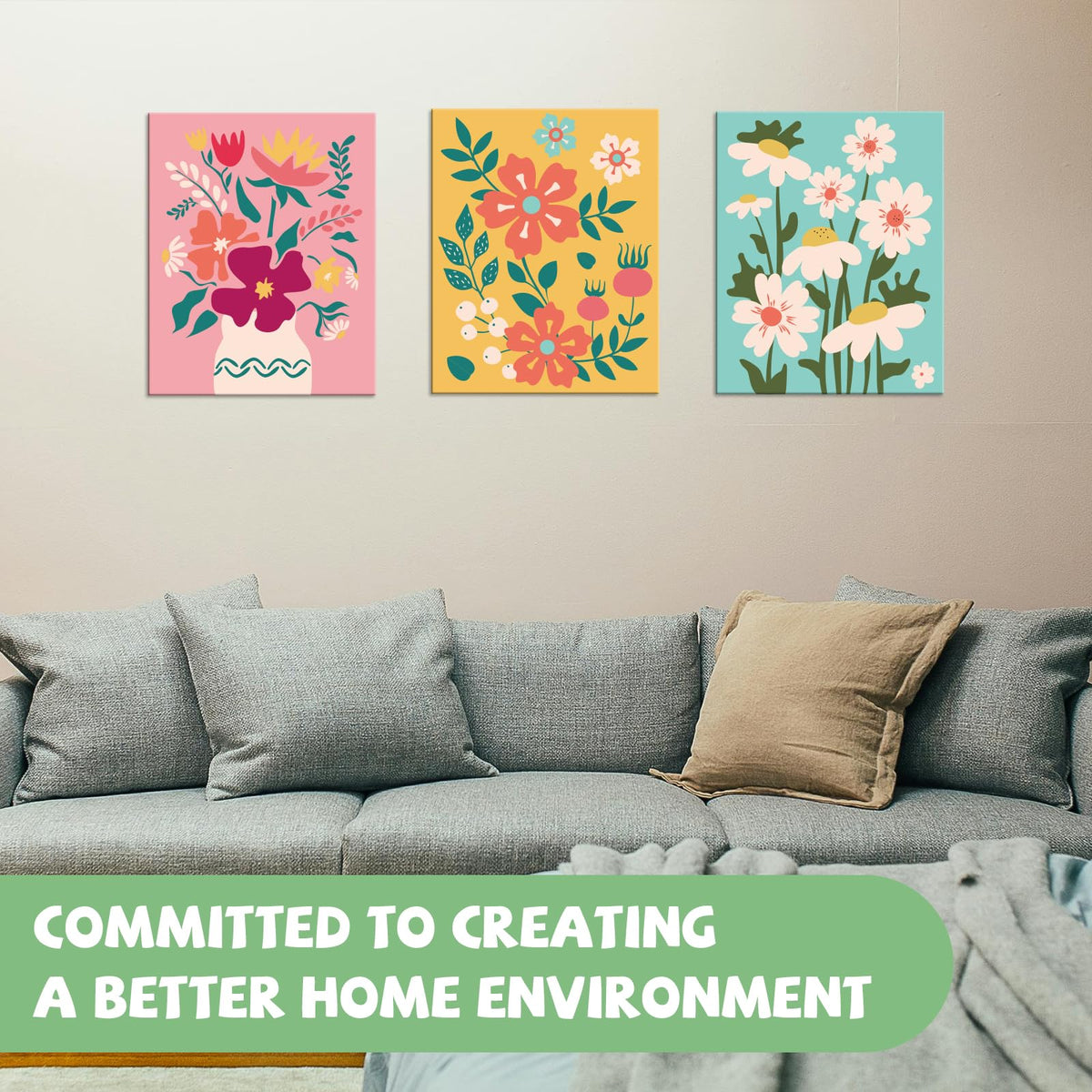 Goldentime ready-to-hang framed painting, ideal for gifts or home decor