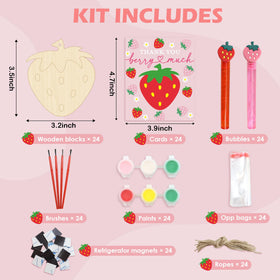 Goldentime strawberry bubble wands delivering many bubbles for party fun