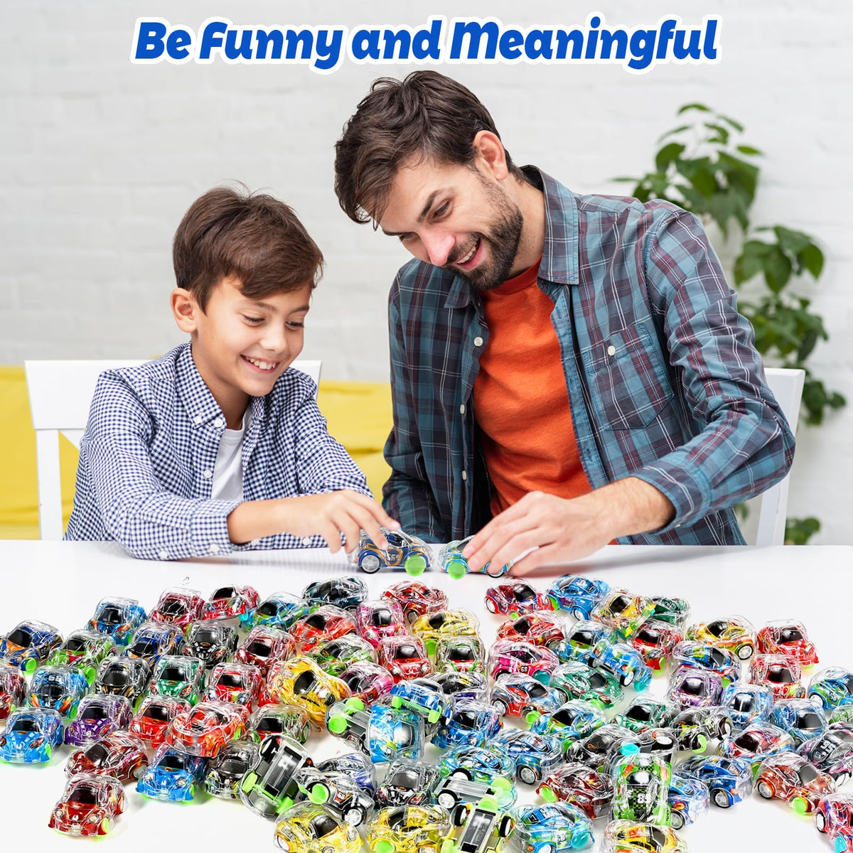 Goldge 100 mini pull-back cars stocking stuffers and goodie bags