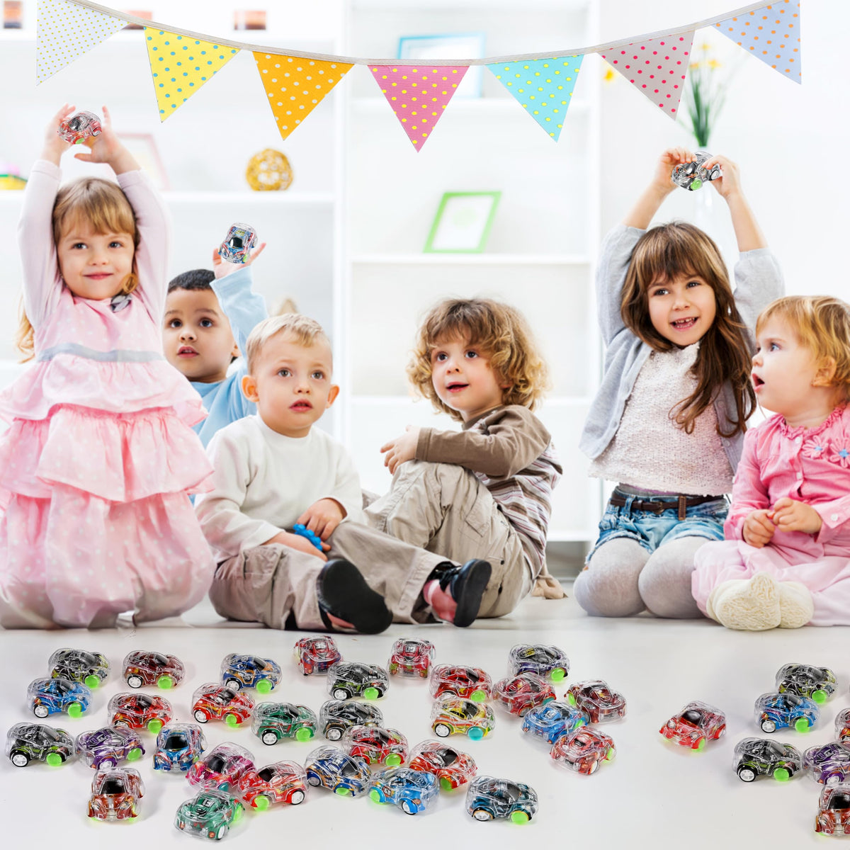 Goldge 100 mini pull-back cars for holiday gifts and prizes