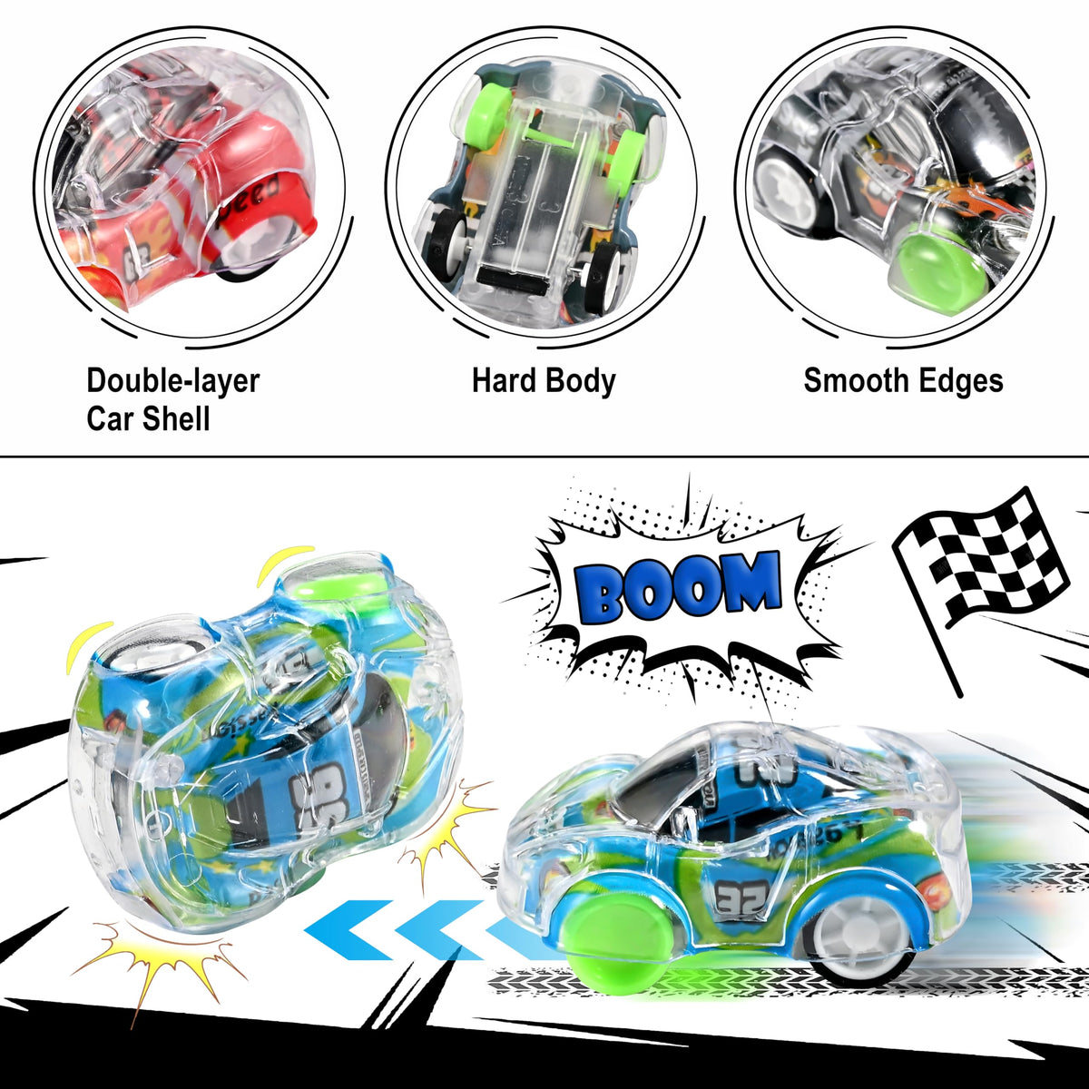 Goldge 100 mini pull-back cars ideal as party favors