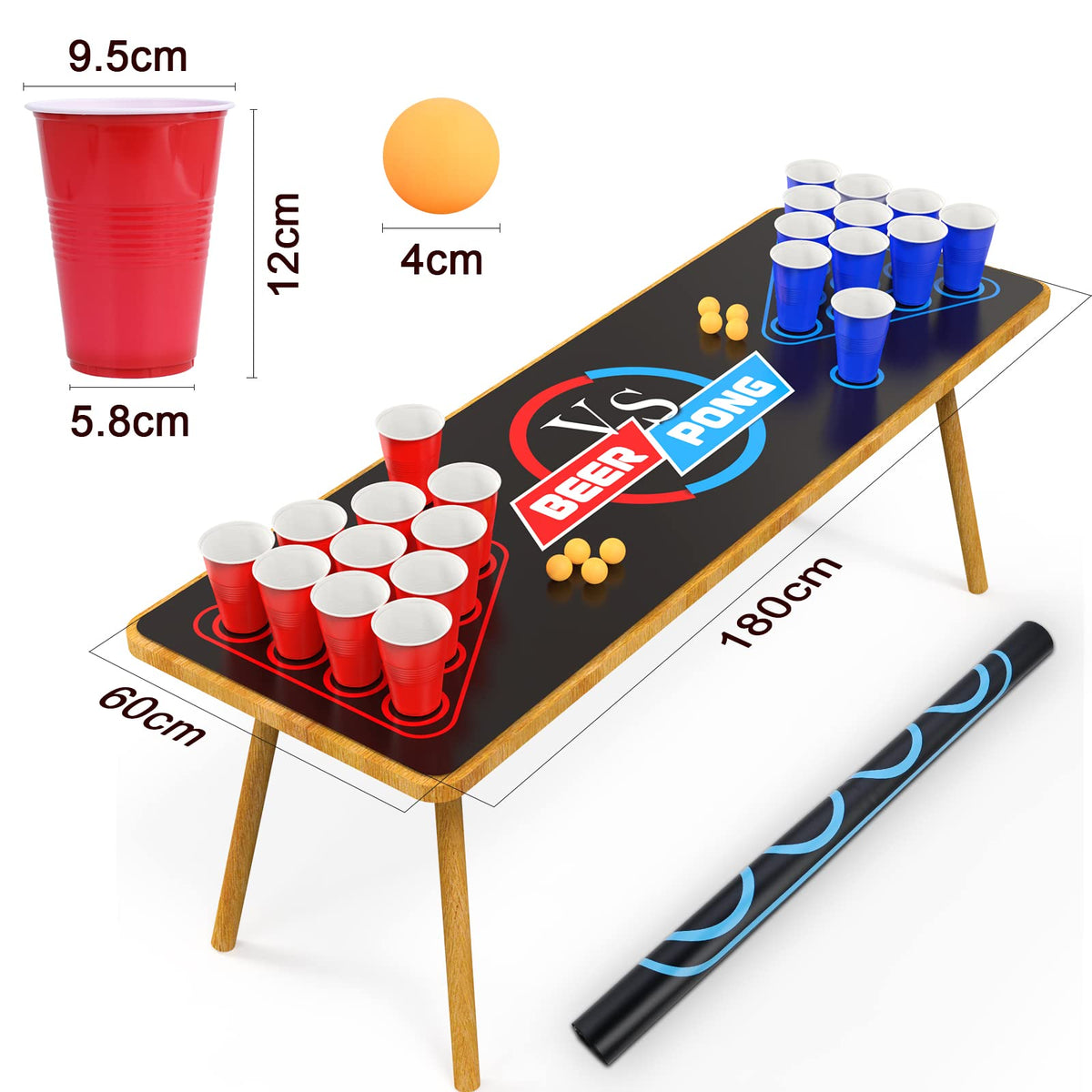 GOLDGE party setup on outdoor tables for spontaneous fun.