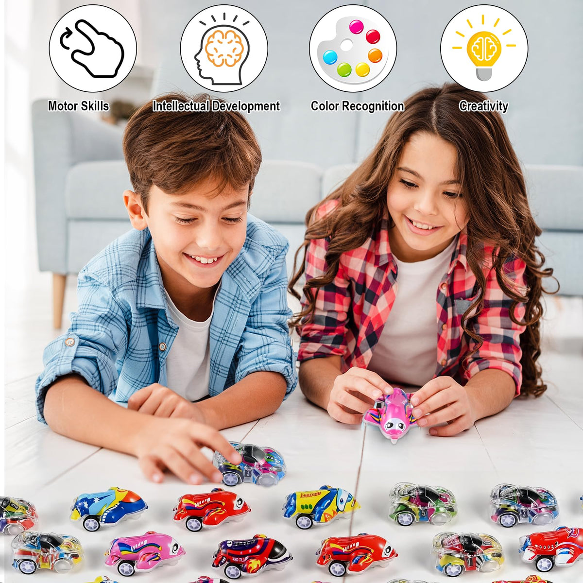 GOLDGE durable plastic toy cars and planes for safe, long-lasting play.