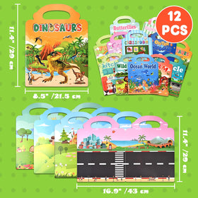 Goldge Dinosaurs sticker book invites adventurous play with bold dinosaur stickers.