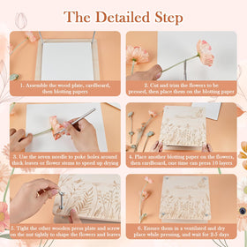 GOLDGE Flower Press tweezers and knife—precision tools for careful bloom prep.