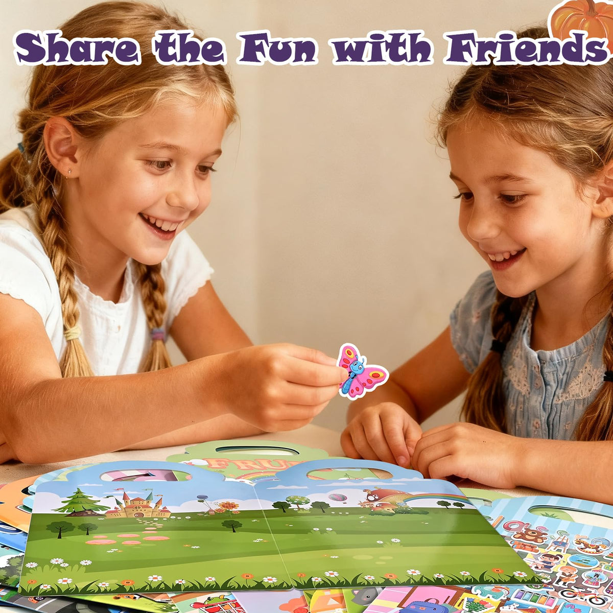 Goldge Kitchen sticker book completes pretend cooking with colorful kitchen stickers.