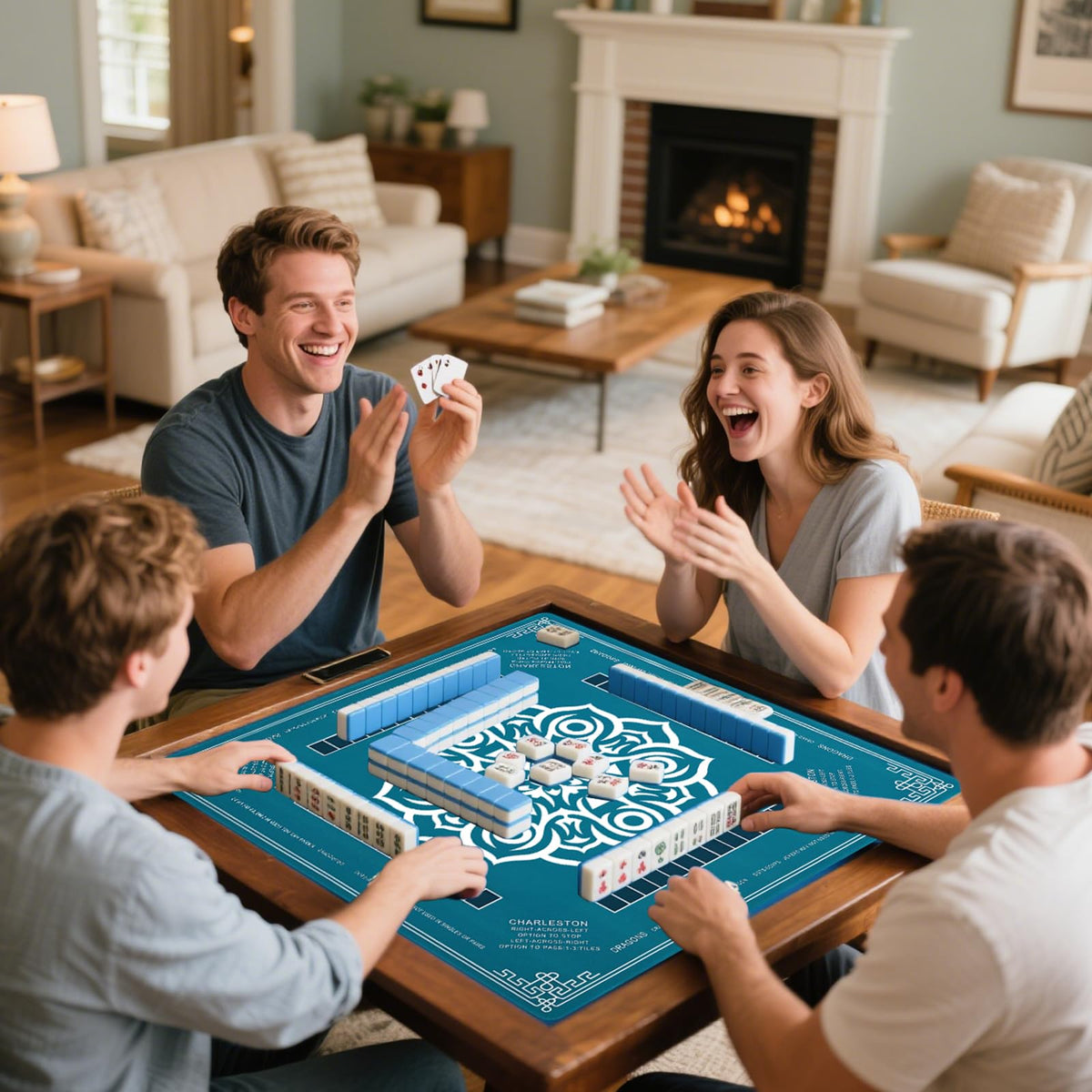 Goldge Mahjong Mat multi-game use suits Mahjong, poker, and dominoes
