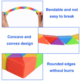 GOLDGE mini fidget snake cube enables 100+ shapes for endless exploration