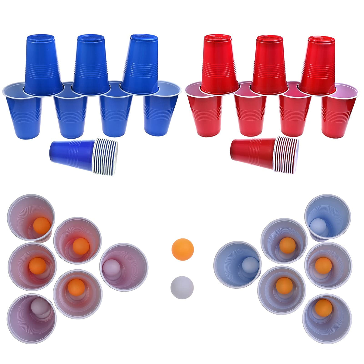 GOLDGE stacked cups show compact storage and fast setup.