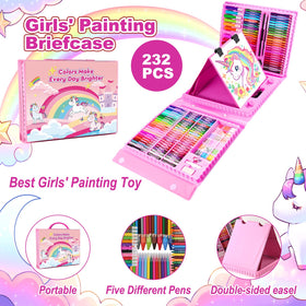 Goldge watercolor paints and pencils offer versatile blending for budding artists.