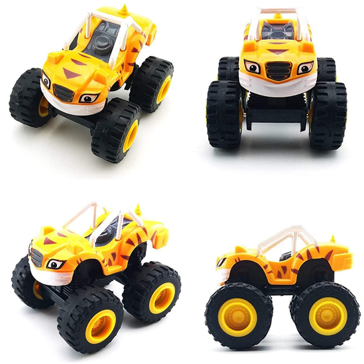 GOLDINPOT monster trucks anti-collision design protects toys during energetic stunt sessions.