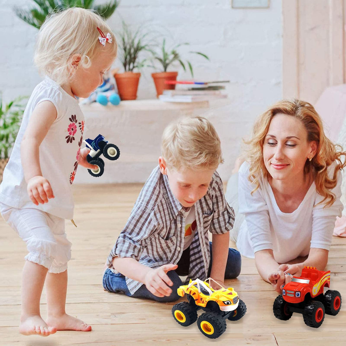 GOLDINPOT truck figures set included boosts imaginative pretend play sessions.