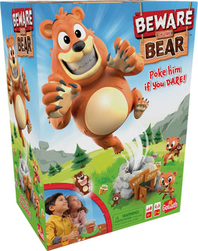Goliath Beware of the Bear belly poke close up: fun moments for kids.