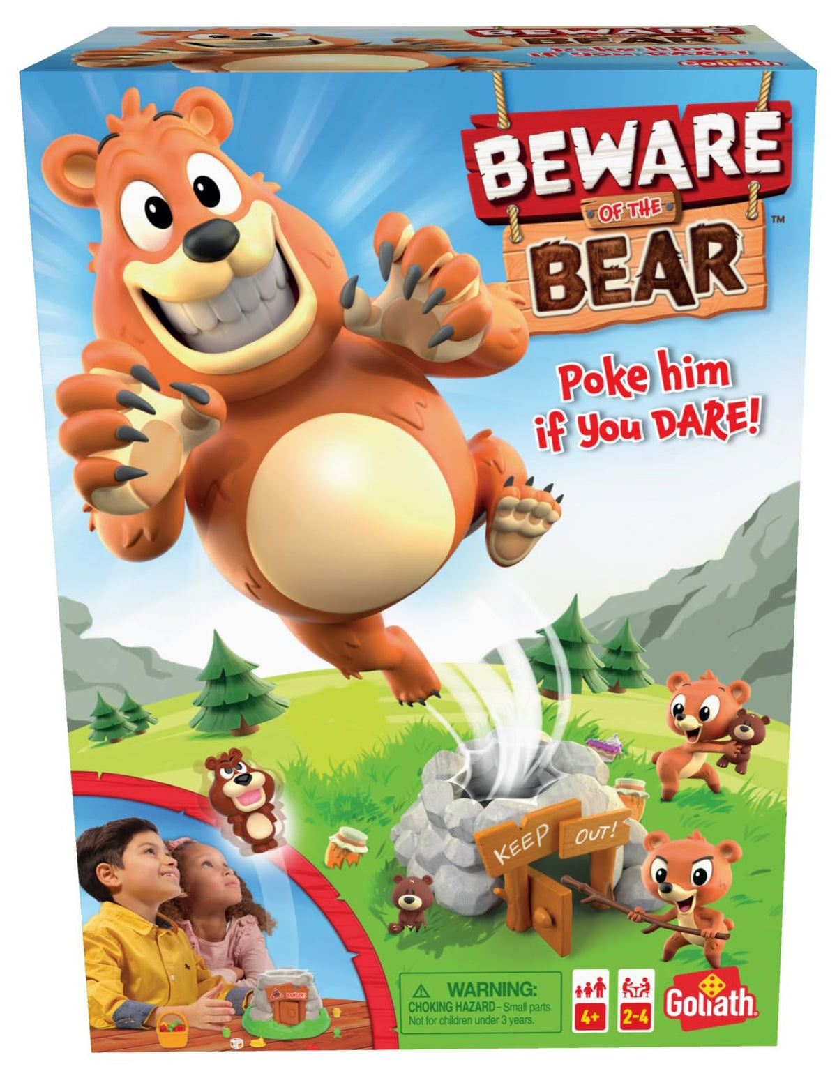 Goliath Beware of the Bear door poke: family friendly suspense during play.