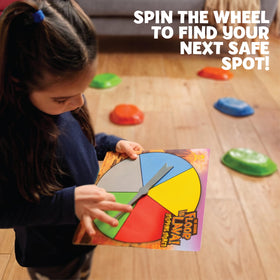 Goliath Floor is Lava challenge cards inspire imaginative, active play and quick thinking.