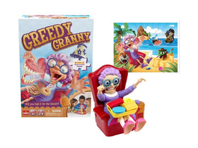 Goliath Greedy Granny chair button close-up, suspenseful moments as teeth may fly.