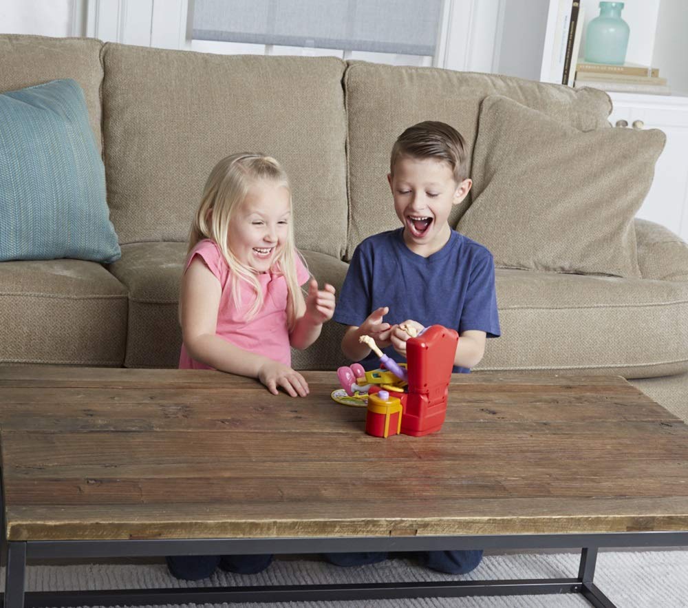 Goliath Greedy Granny packaging box, includes colorful puzzle and no batteries required.