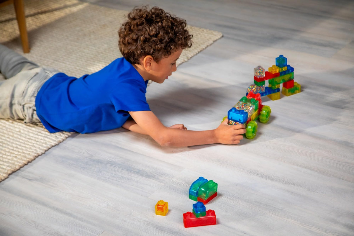 Goliath Jelly Blox Vrroom! Mini stars block sparks imaginative storytelling.