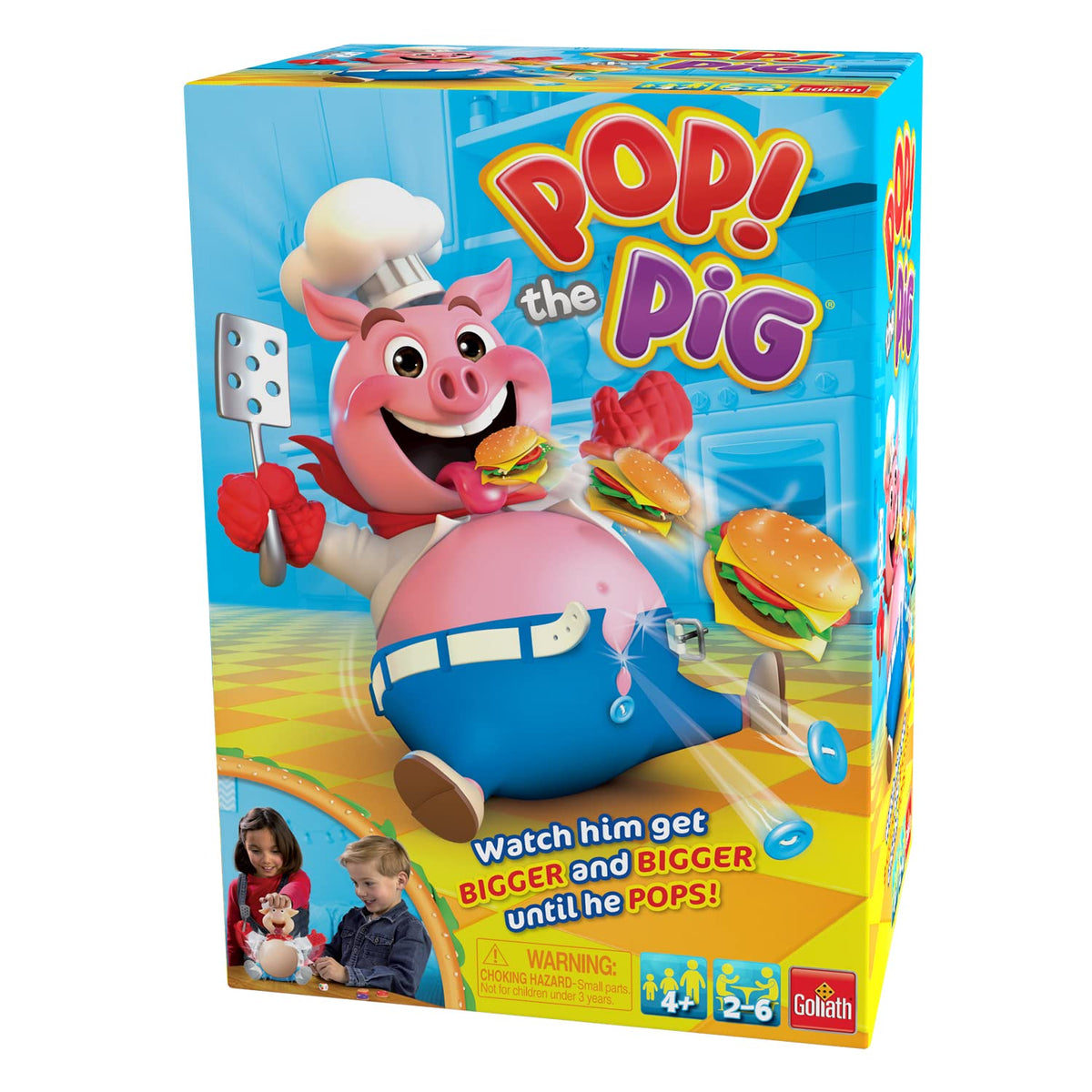Goliath Pop The Pig pump-head action invites turn-taking and suspense