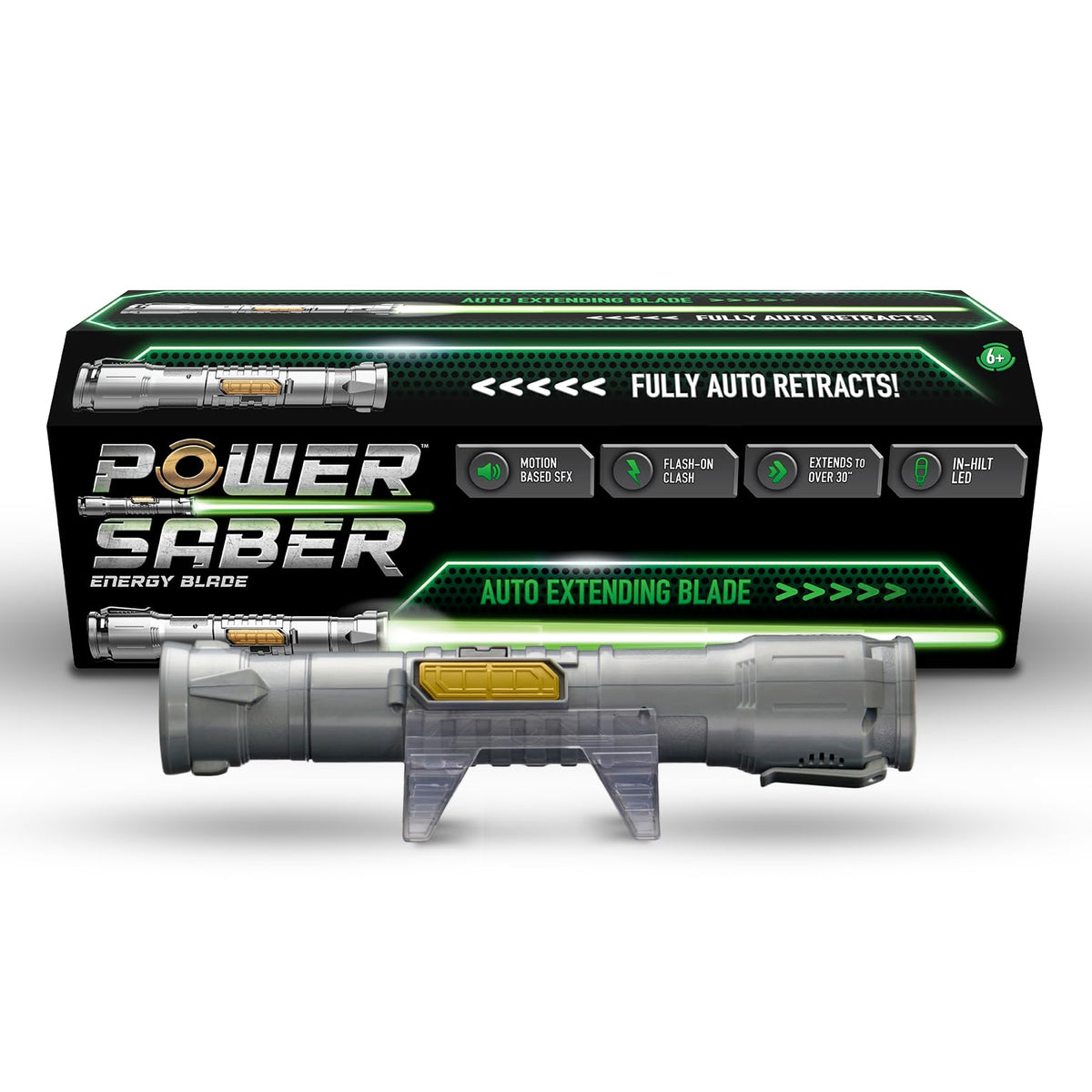 Goliath Power Saber extends to 90 cm for dramatic battle poses.