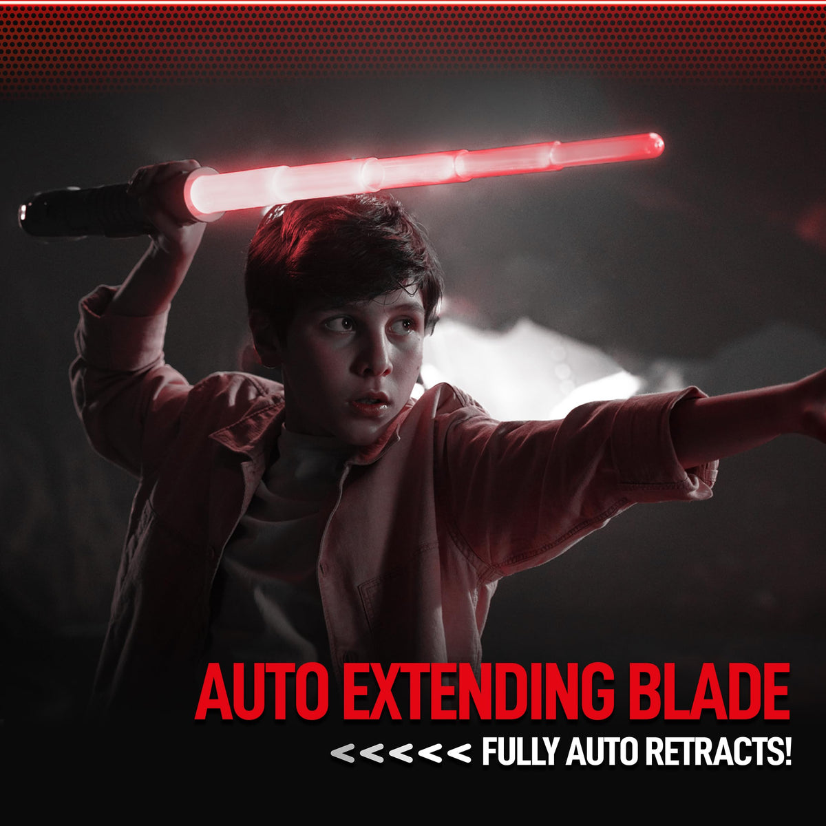 Goliath Power Saber motion-based SFX heightens action during battles.
