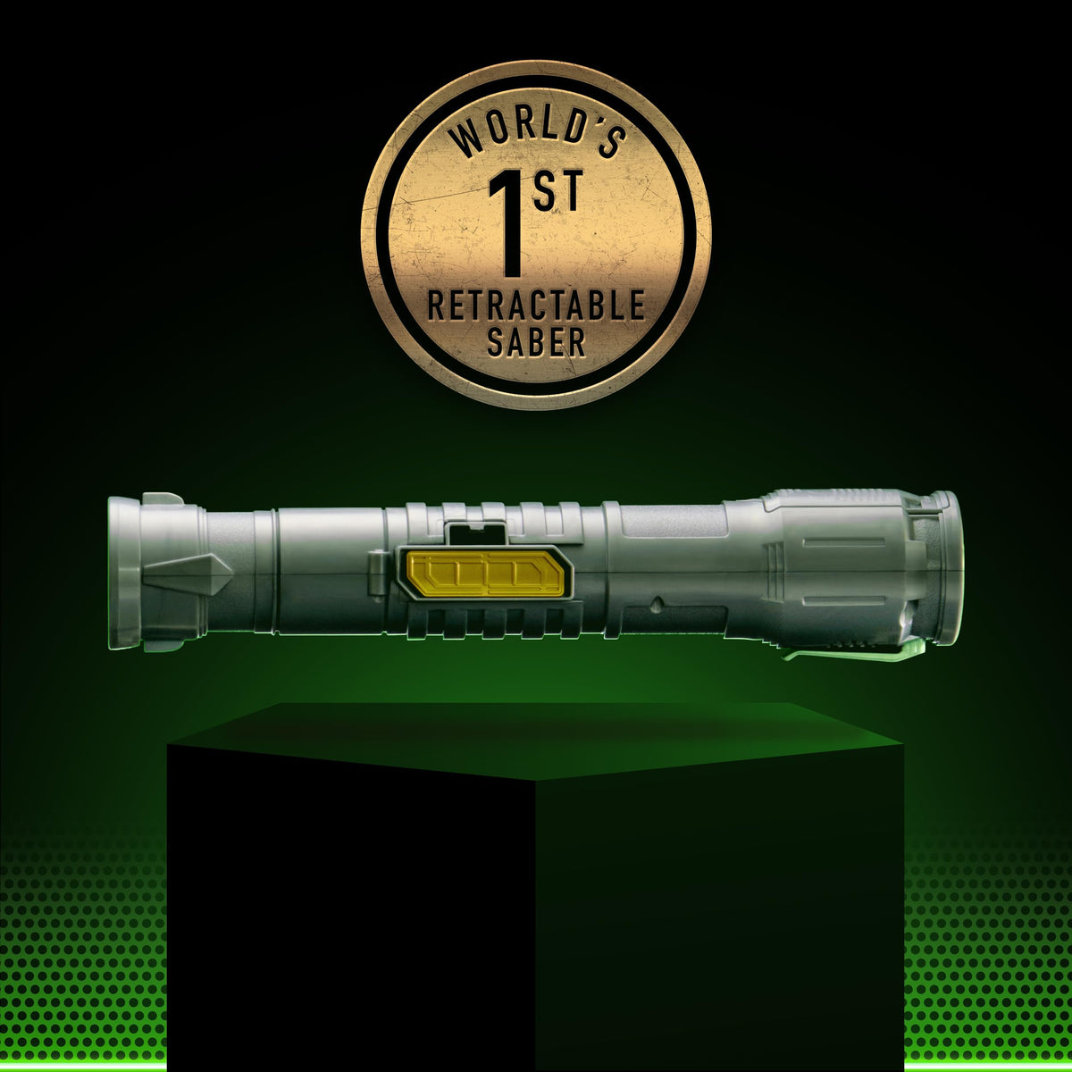 Goliath Power Saber included stand for easy display.