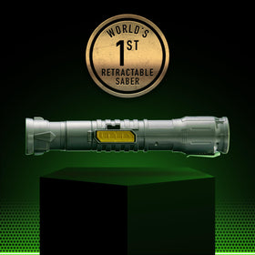 Goliath Power Saber included stand for easy display.