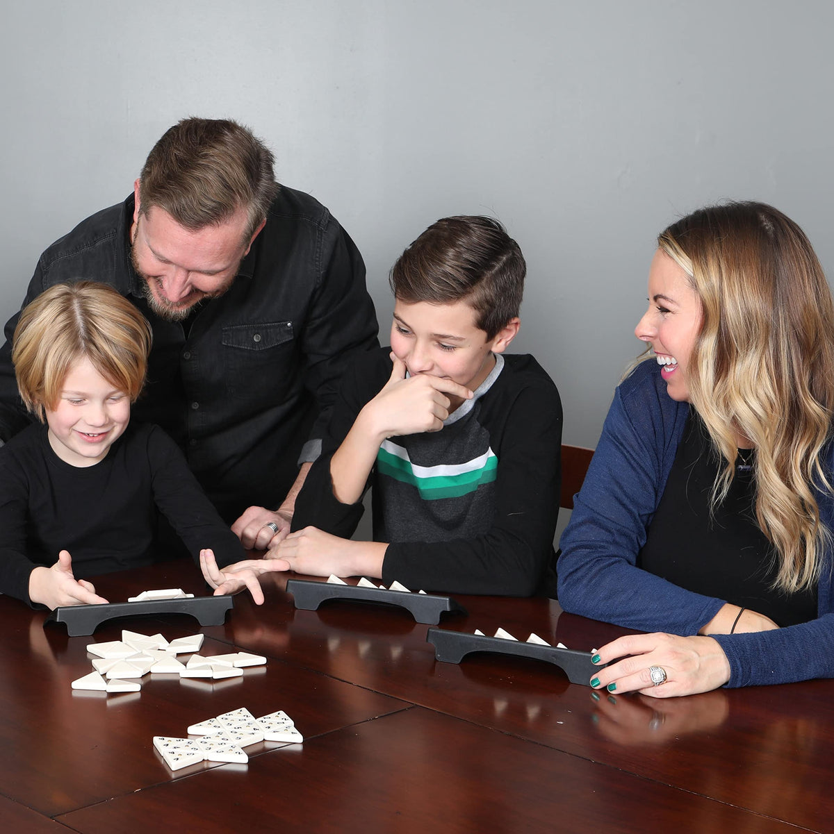 Goliath Pressman Tri-Ominos family-friendly setup for 2-4 players