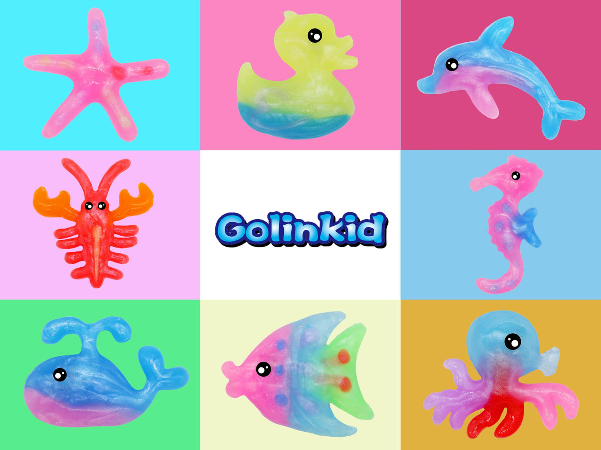 Golinkid Easy Make kit helps kids mix gel and water for quick play.