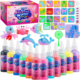Golinkid Magic Water Elf Toy Kit bottle setup with sparkling gel colors for creative play.