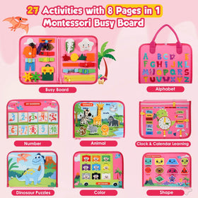 GOLIYEAN Montessori Busy Board activities support self-directed play and creative thinking.