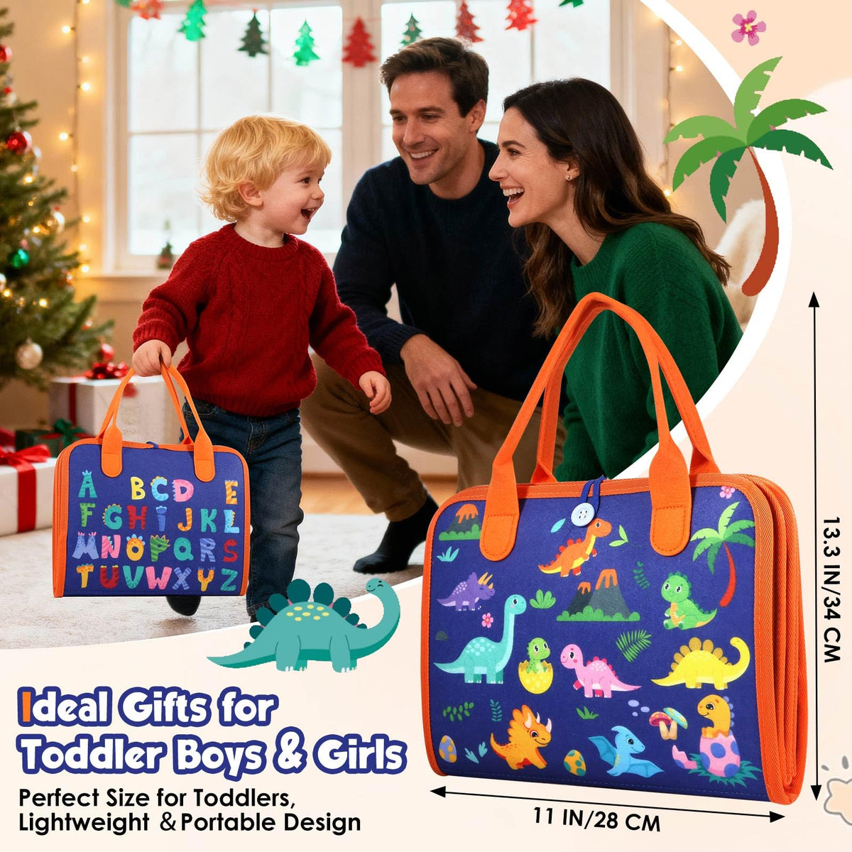 Goliyean Busy Board travel-friendly design keeps toddlers engaged on the go.