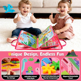 GOLIYEAN travel-friendly toddler busy board for car or plane journeys.