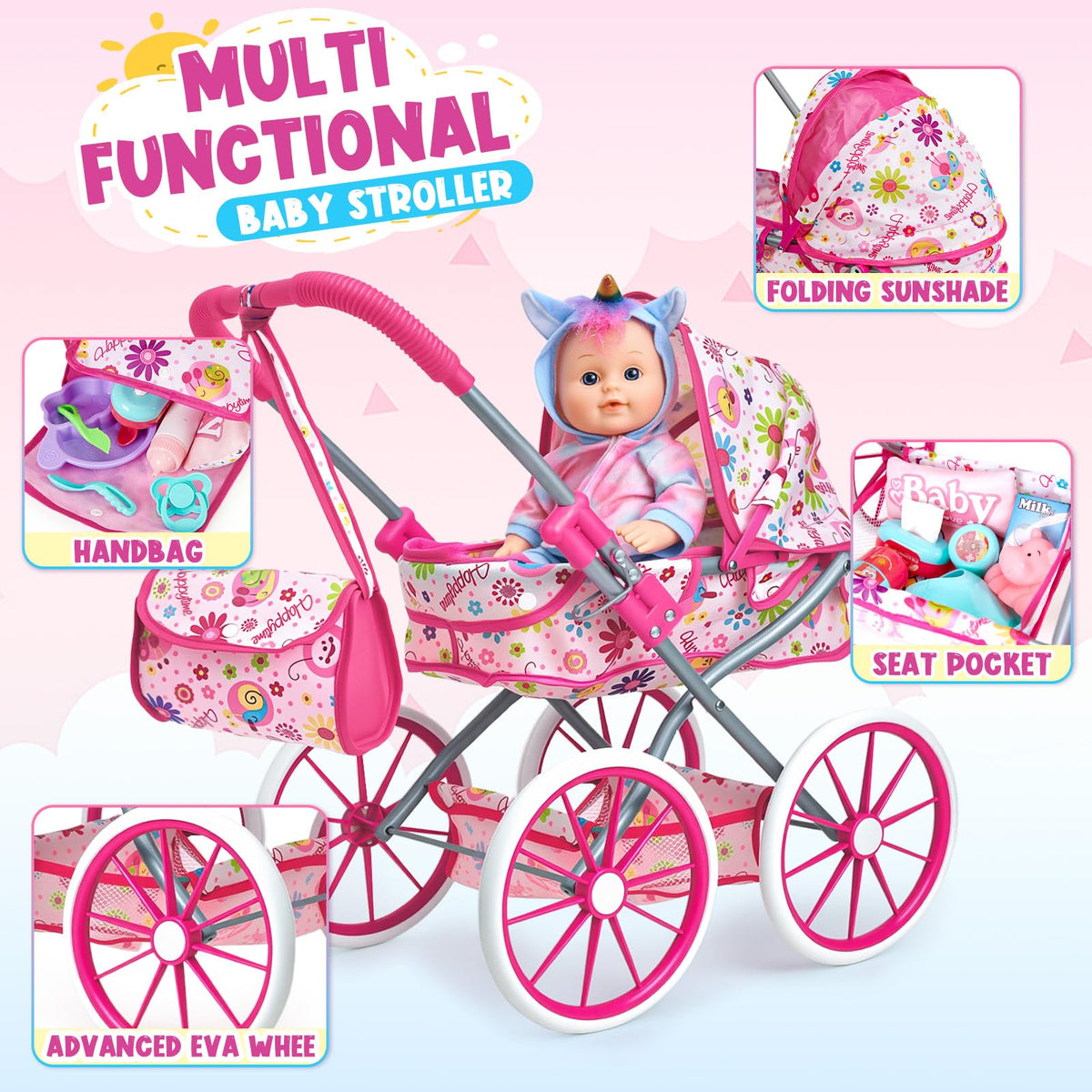 Golray carry bag for doll accessories keeps kids organized for trips.