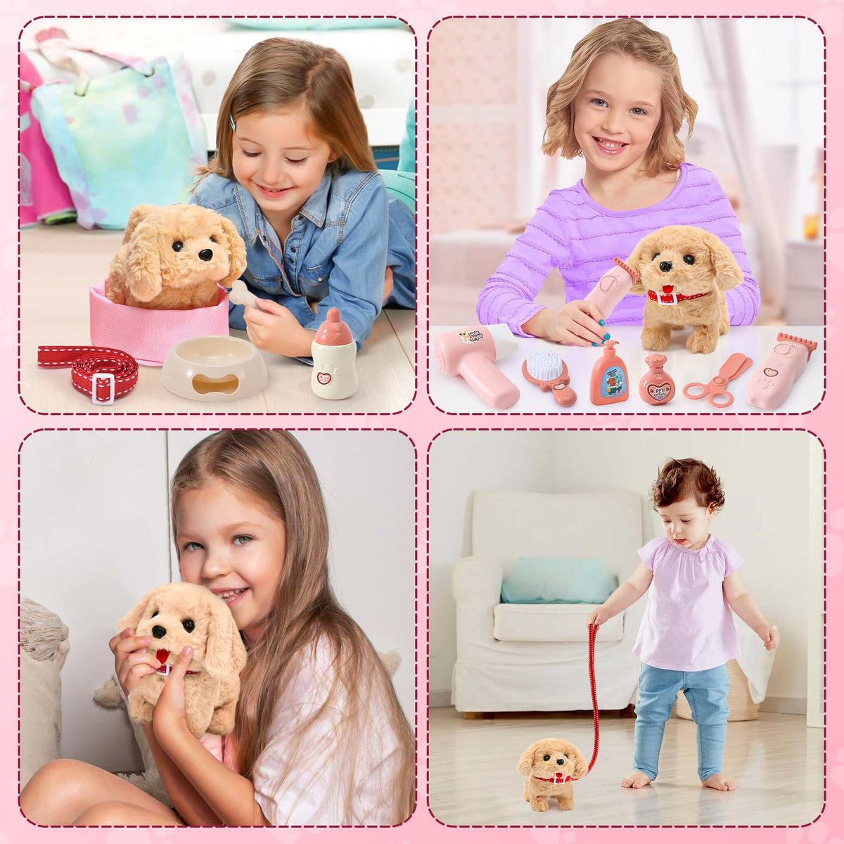 Golray shower gel and accessories for bath-time pretend play.