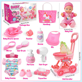 Golray doll sunshade enhances outdoor pretend play and doll protection.