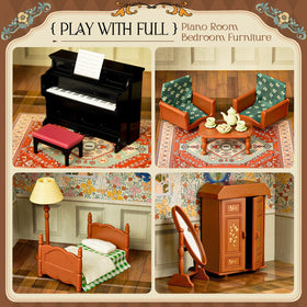 Golray dollhouse suitcase bed setup invites bedtime role-play and cozy storytelling.