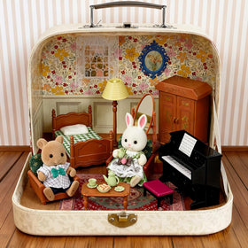 Golray dollhouse suitcase dining table supports shared meals and cooperative play.