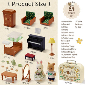 Golray dollhouse suitcase with two dolls promotes creative storytelling during play.