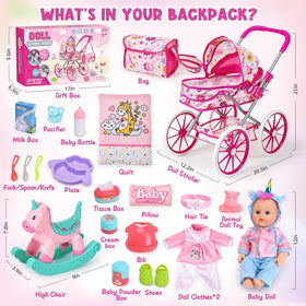 Golray dress up doll outfits and shoes for imaginative playtime.