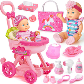 Golray Girl doll-stroller set with accessories fosters imaginative play anywhere.